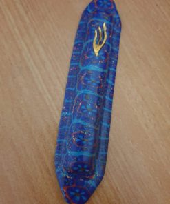 Picture of Blue, Turquoise & Purple Mezuzah Case