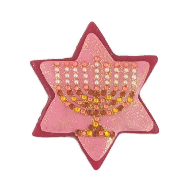 Picture of Hanukkah Menorah Magnet-Judaica